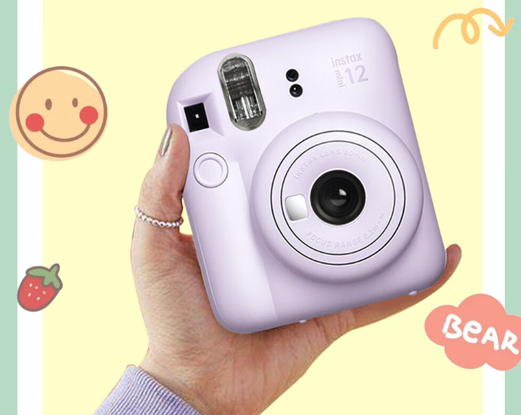 mini12拍立得相纸旅游相机 mini11升级款 轻松拍摄，即拍即得 mini12 鸢尾紫 官方标配