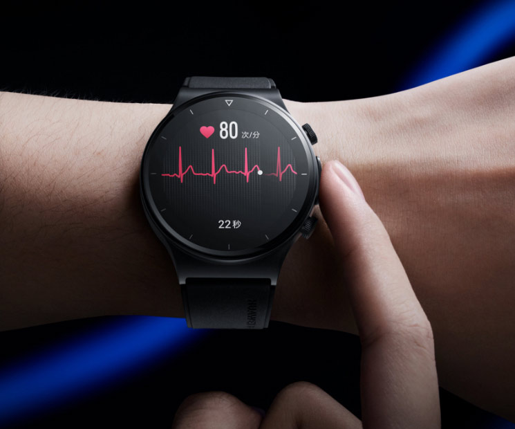 【咨询立减899起】华为手表watch gt2 pro ecg心电图全天候血氧饱和度心率睡眠压力监测 GT2Pro ECG版-曜石黑